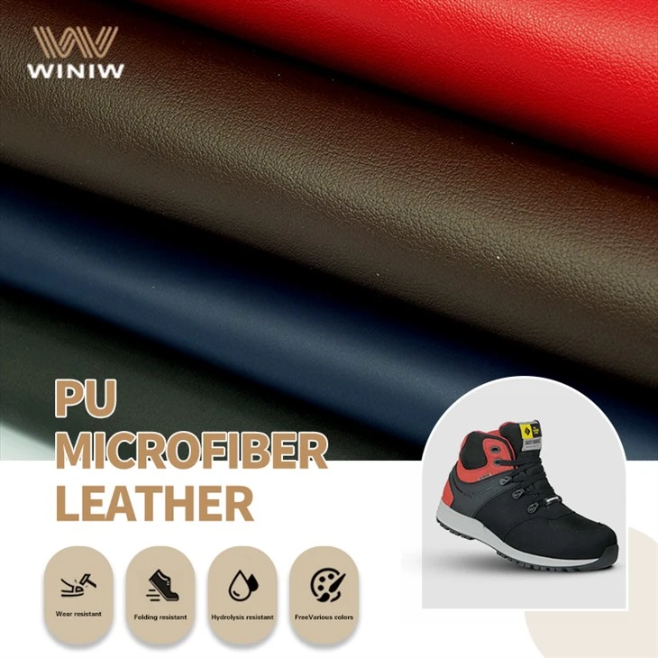 Crease & Wear Resistant Synthetic Microfiber Suede Leather For Industrial Safety Shoes manufacturers